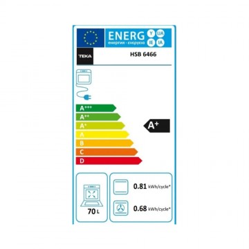 Teka HSB 6466 SS Φούρνος άνω Πάγκου 71lt Π59.5εκ. Inox